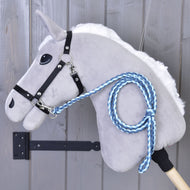 Hobby Horse - Corda guida lavorata a maglia Double Blue