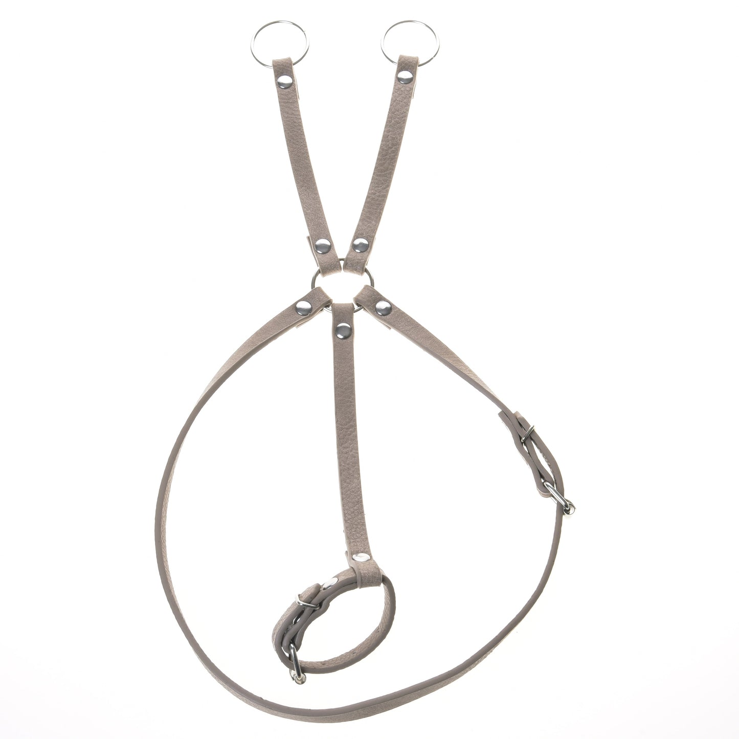 Set Bordeaux in similpelle - briglia, redini e martingala