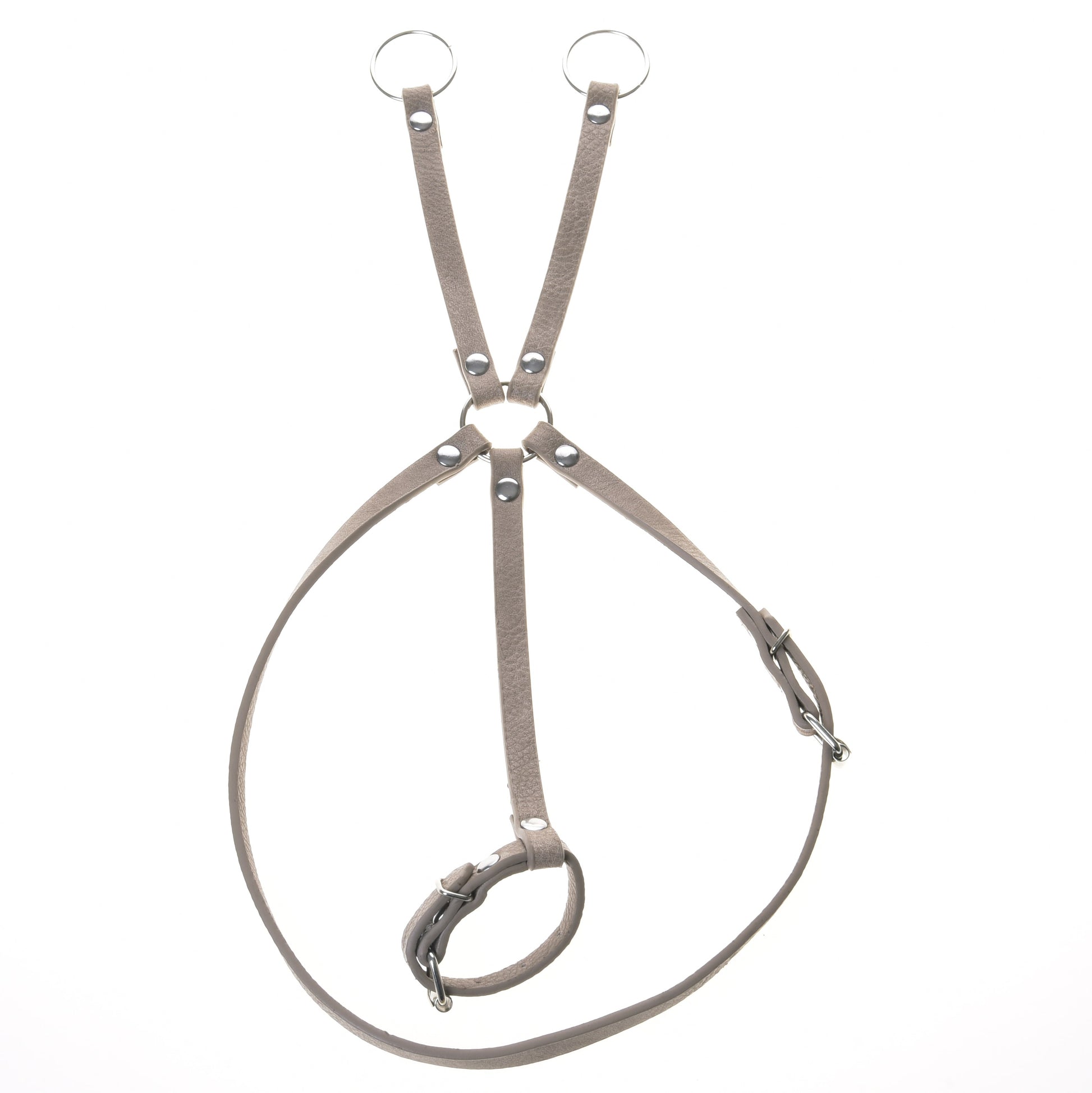 Set Bordeaux in similpelle - briglia, redini e martingala