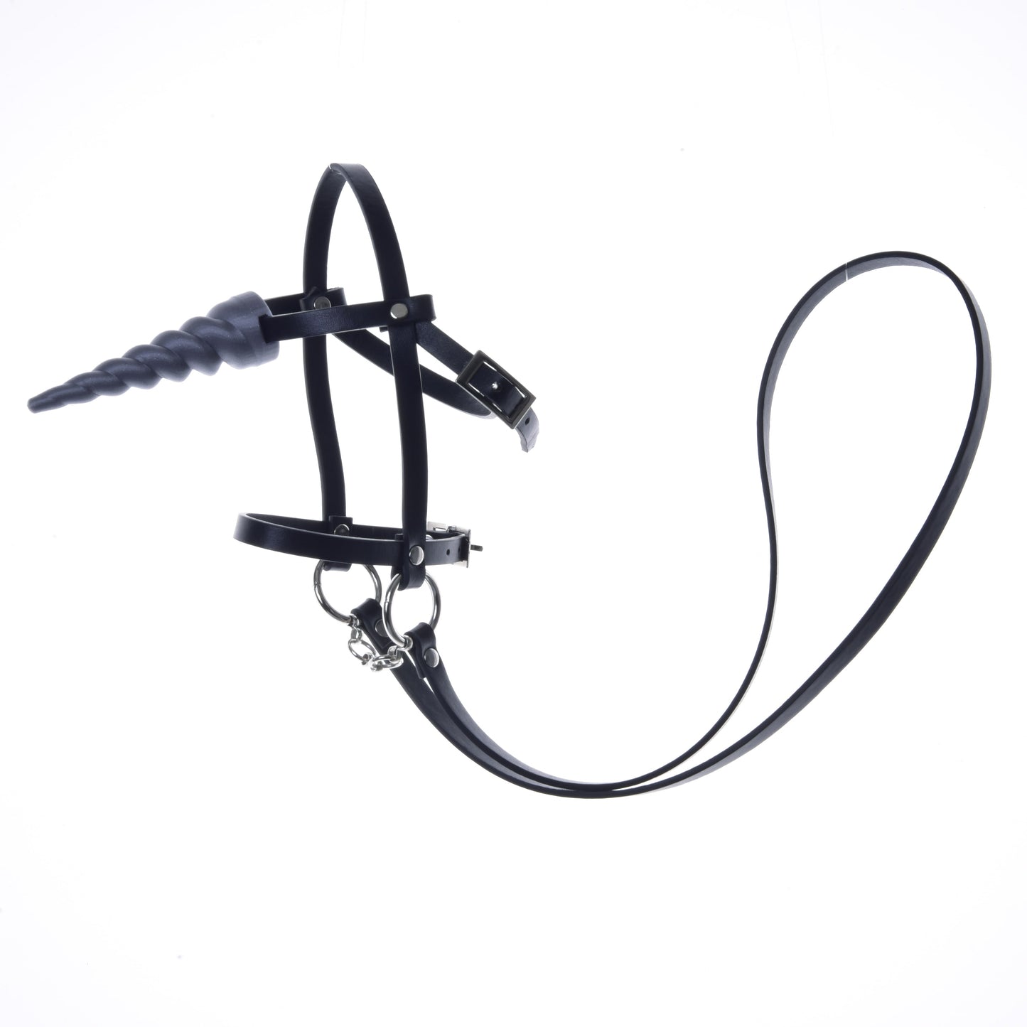 Hobby Horse Unicorn Silver with Bridle and Halter