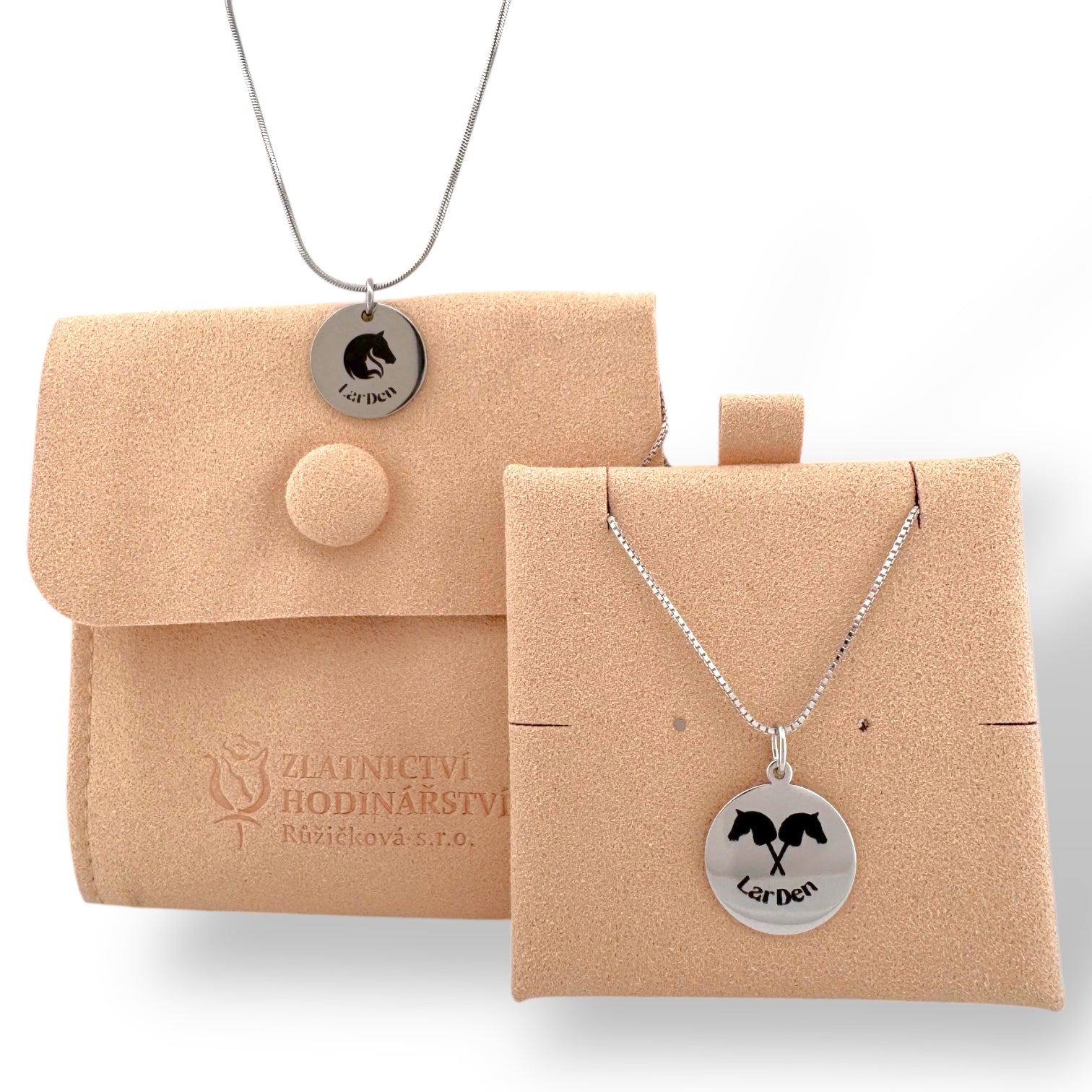 Silver necklace with Hobby Horse pendant