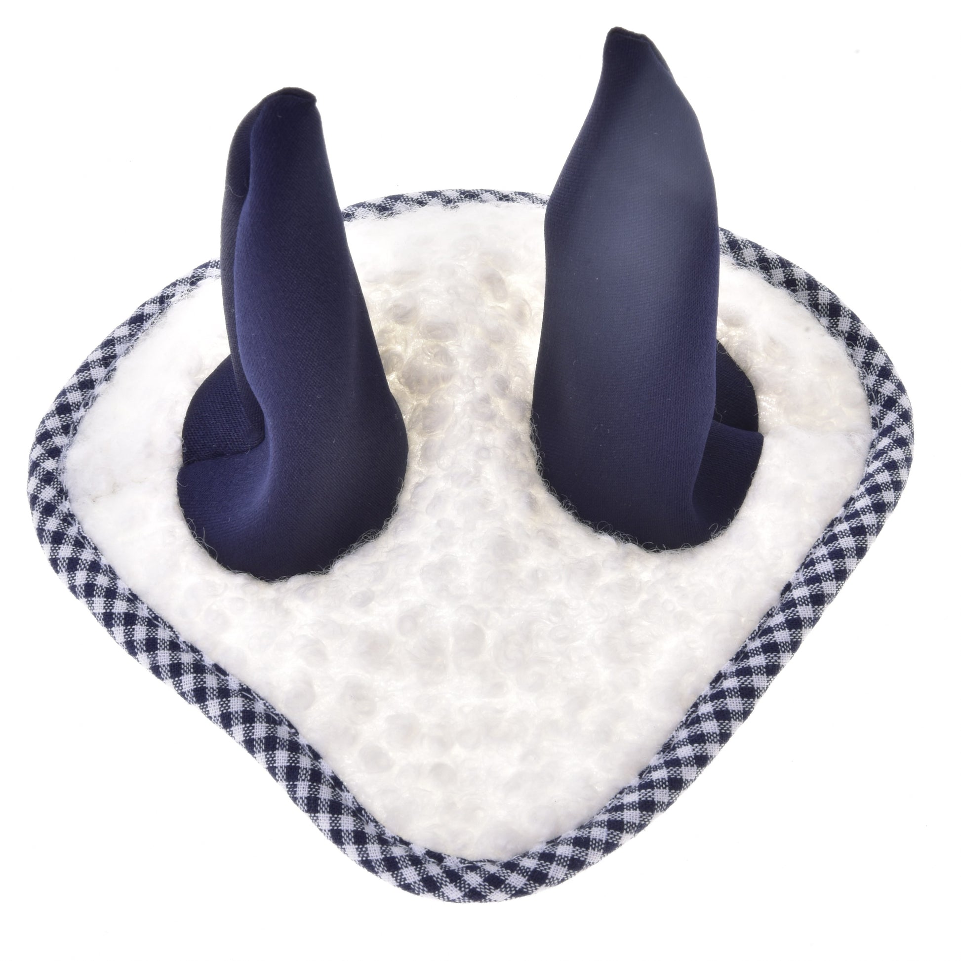 Ear bonnet cube blue