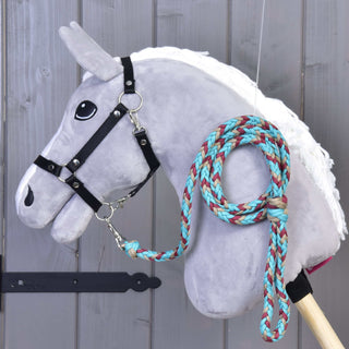Hobby Horse - Corda di guida intrecciata turchese
