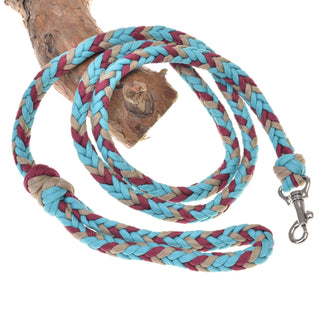 Hobby Horse - Corda di guida intrecciata turchese