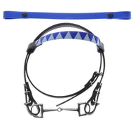 Bridle with 2 Headbands Blue (size M)
