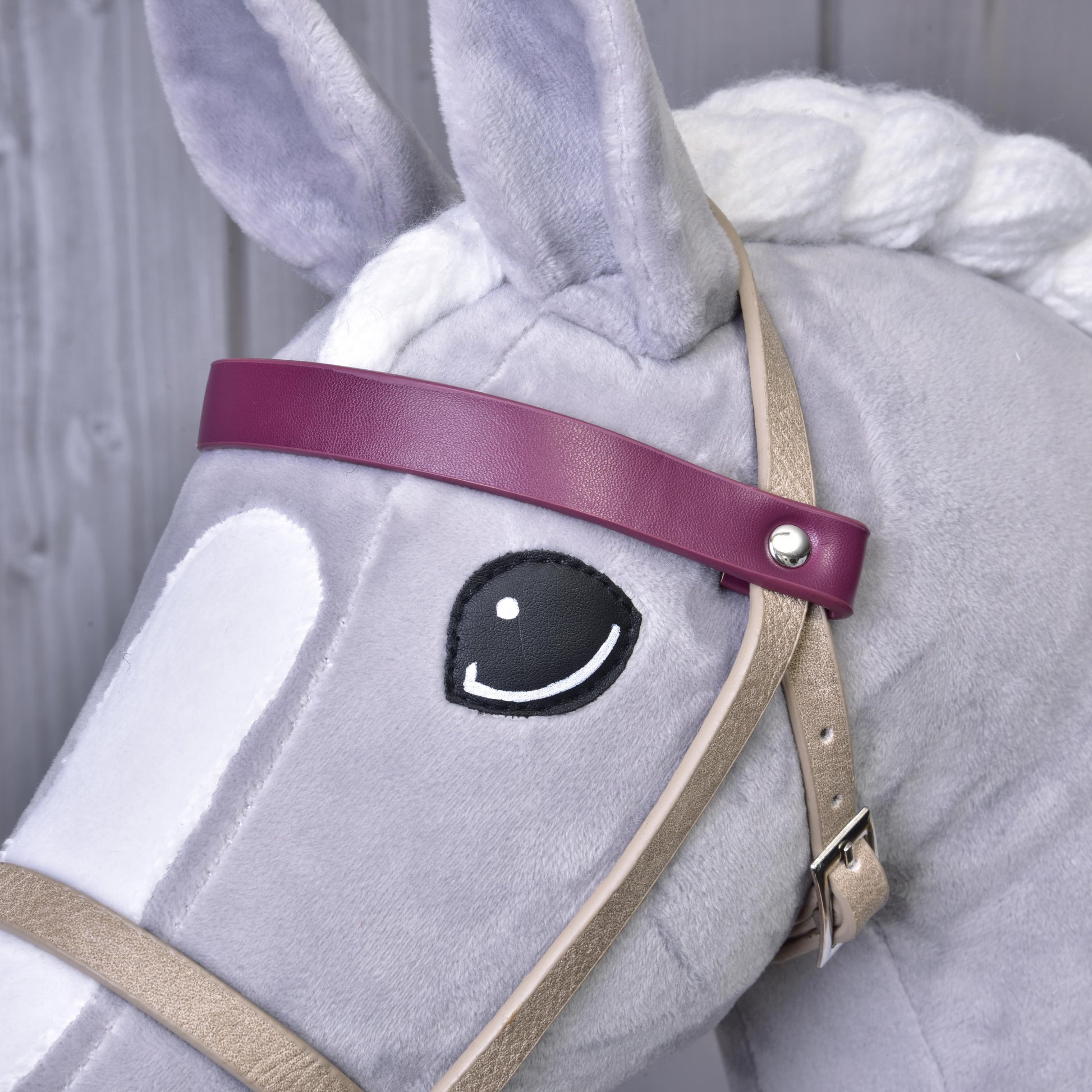 Set Bordeaux in similpelle - briglia, redini e martingala