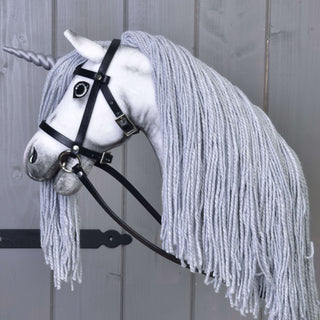 Hobby Horse Unicorno Silver con Briglia e Cavezza