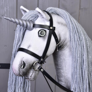 Hobby Horse Unicorno Silver con Briglia e Cavezza