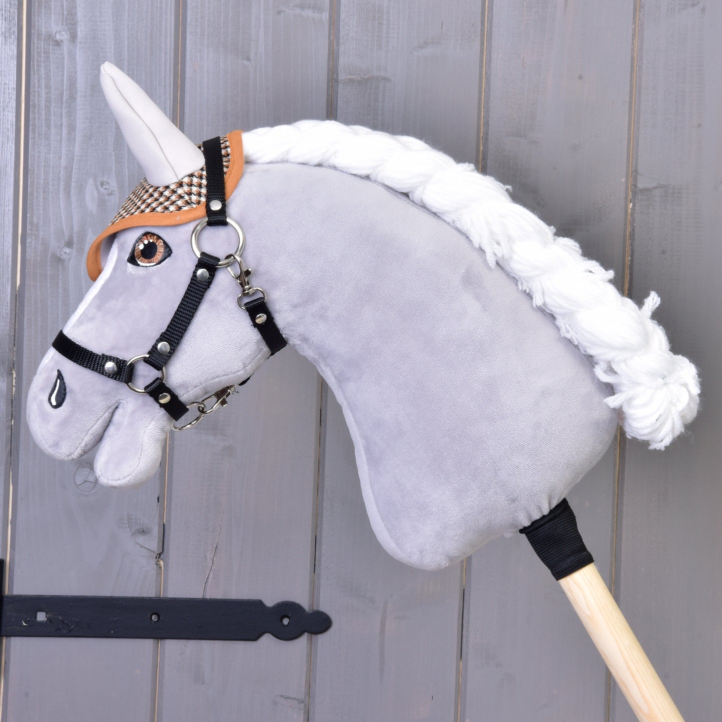 Ear bonnet english brown plaid 1