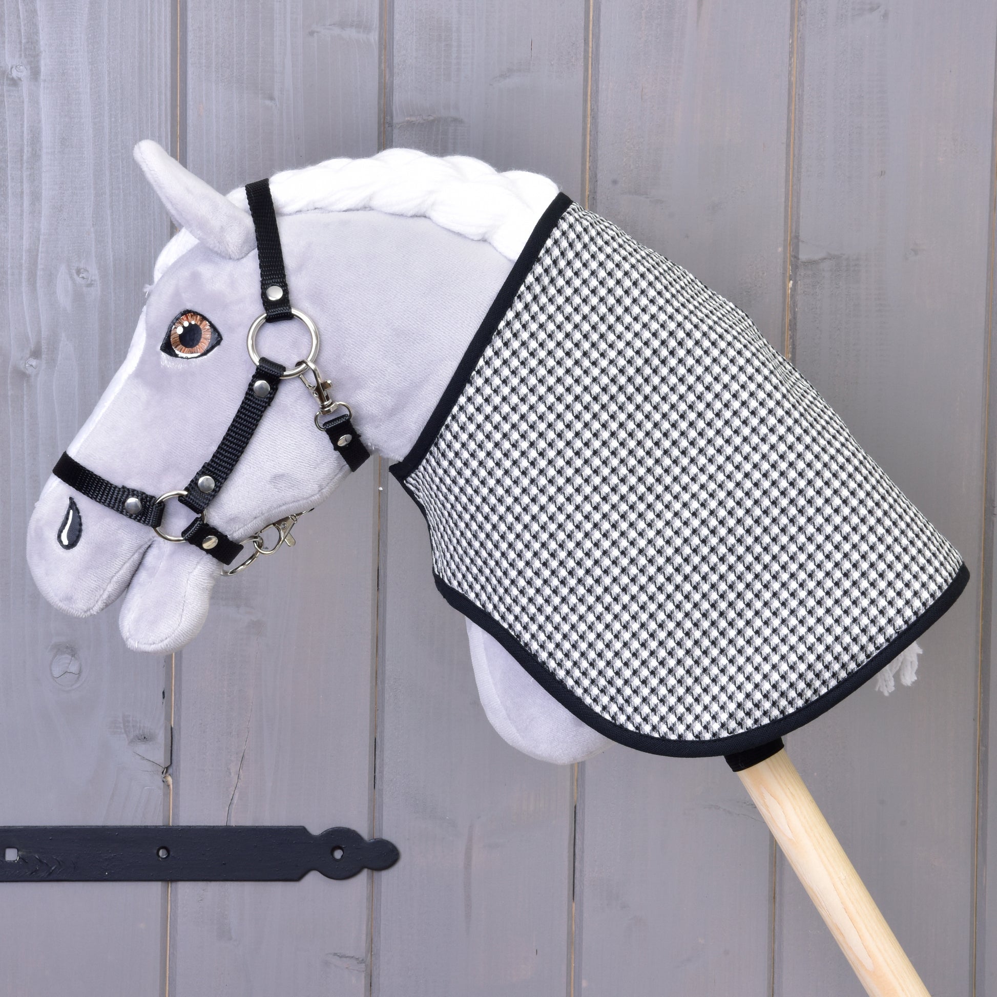 Blanket english black plaid double-sided