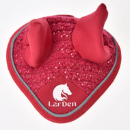 Ear bonnet crocheted Red Sport