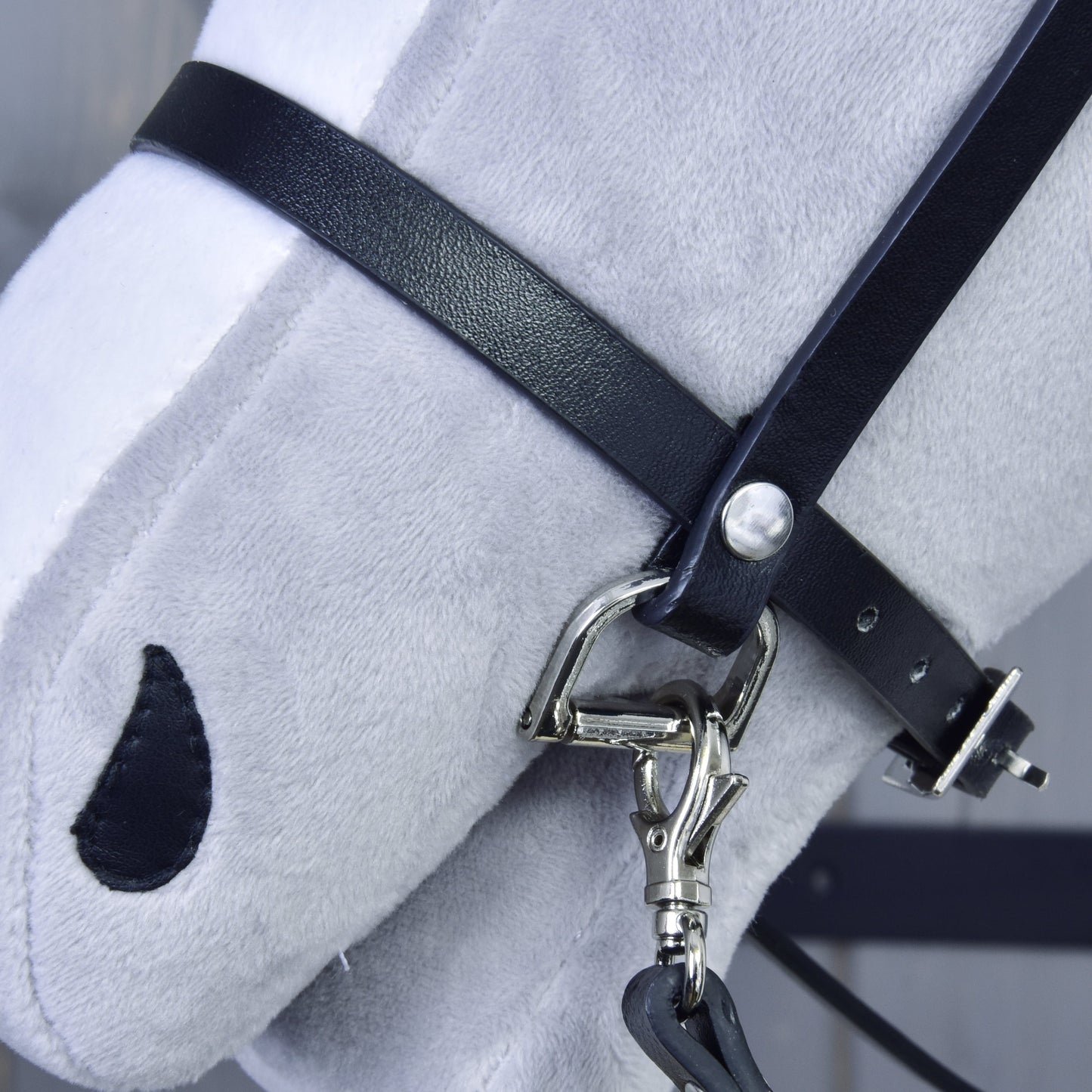 Complete black bridle Eco leatherette 1