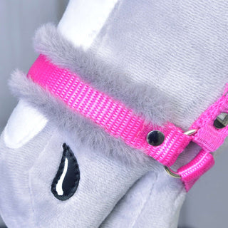 Halter pink with fur