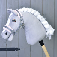 Halter grey with pink fur