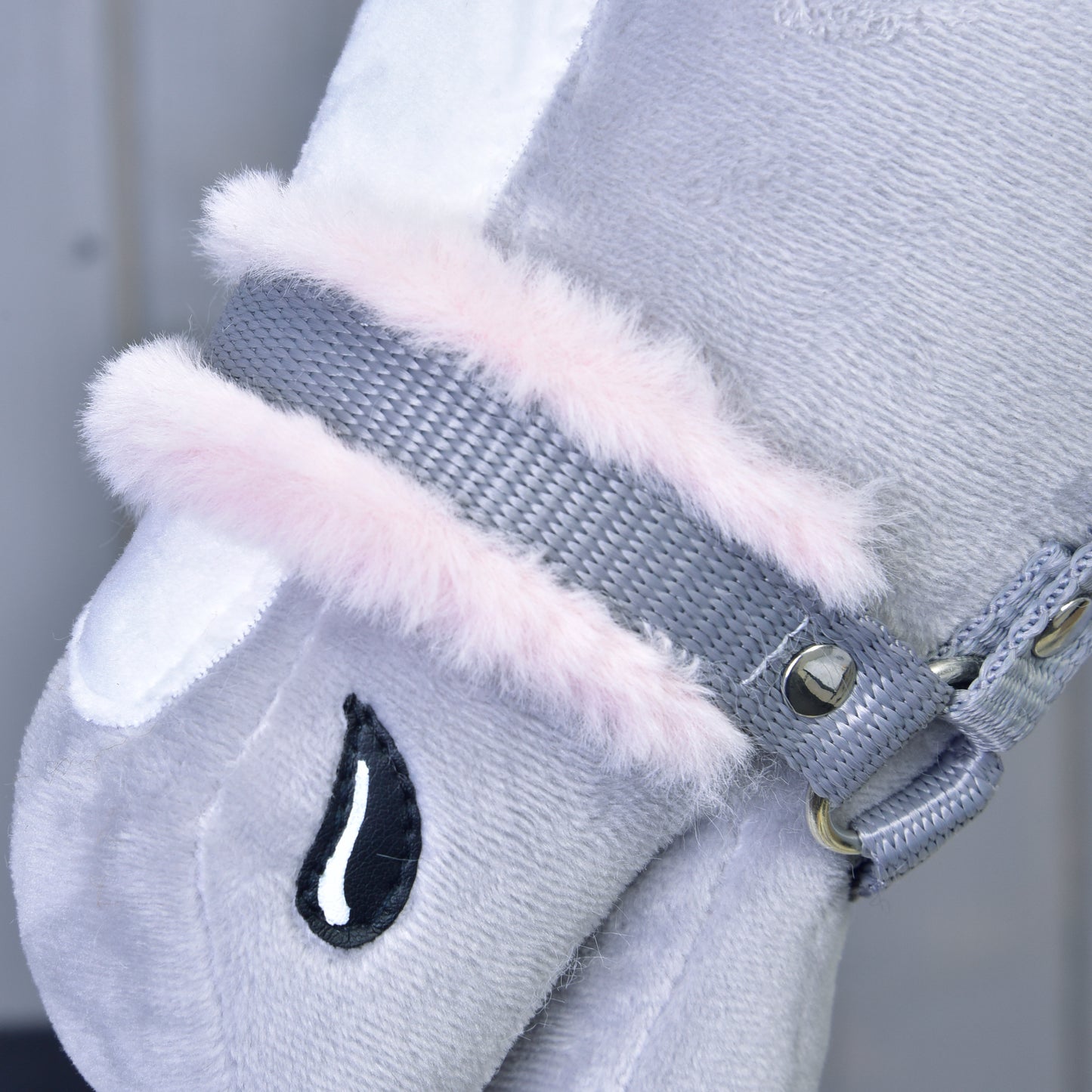 Halter grey with pink fur 2