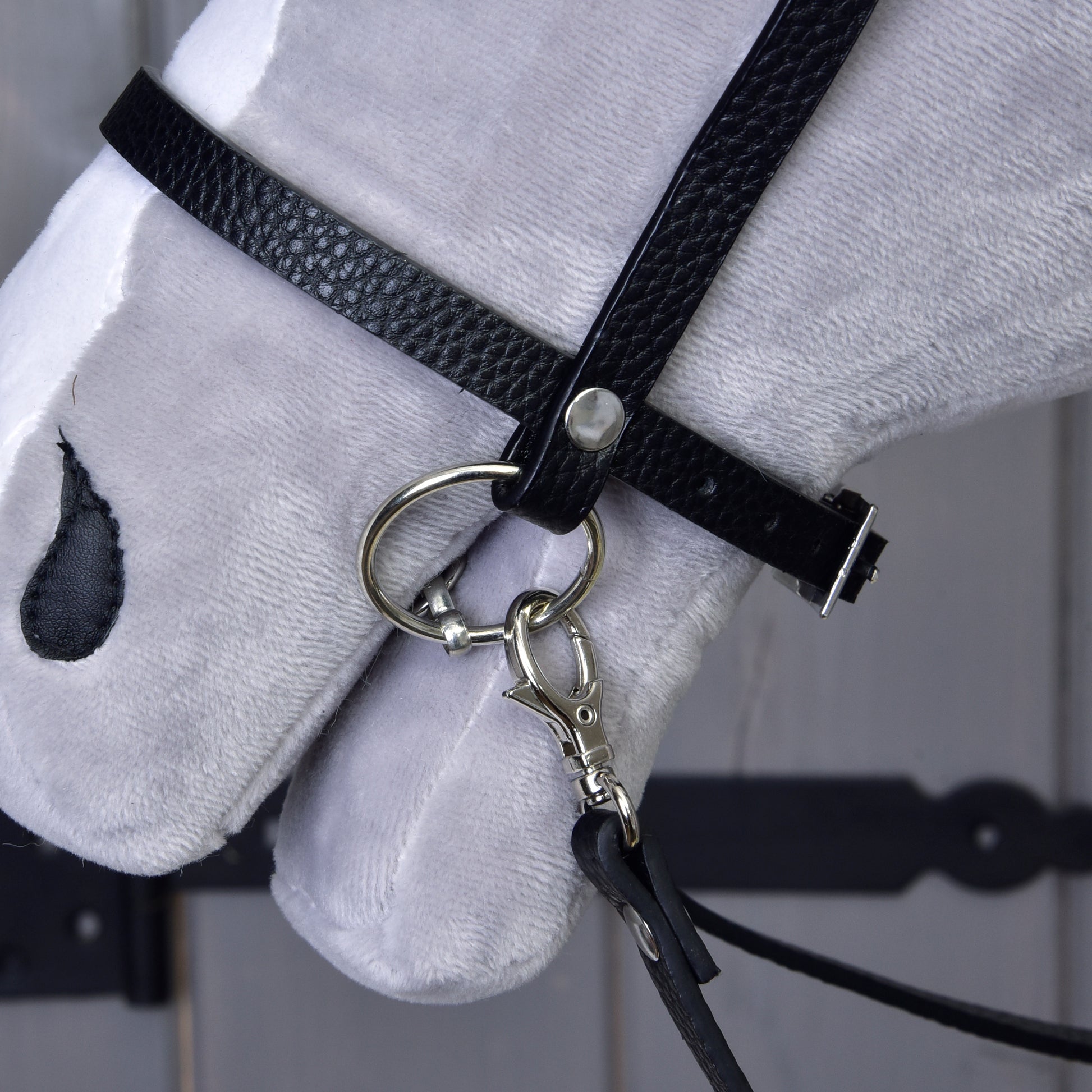 Complete black bridle with diamonds