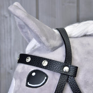 Complete black bridle with diamonds