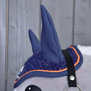 Cuffia all’uncinetto Blue Sport