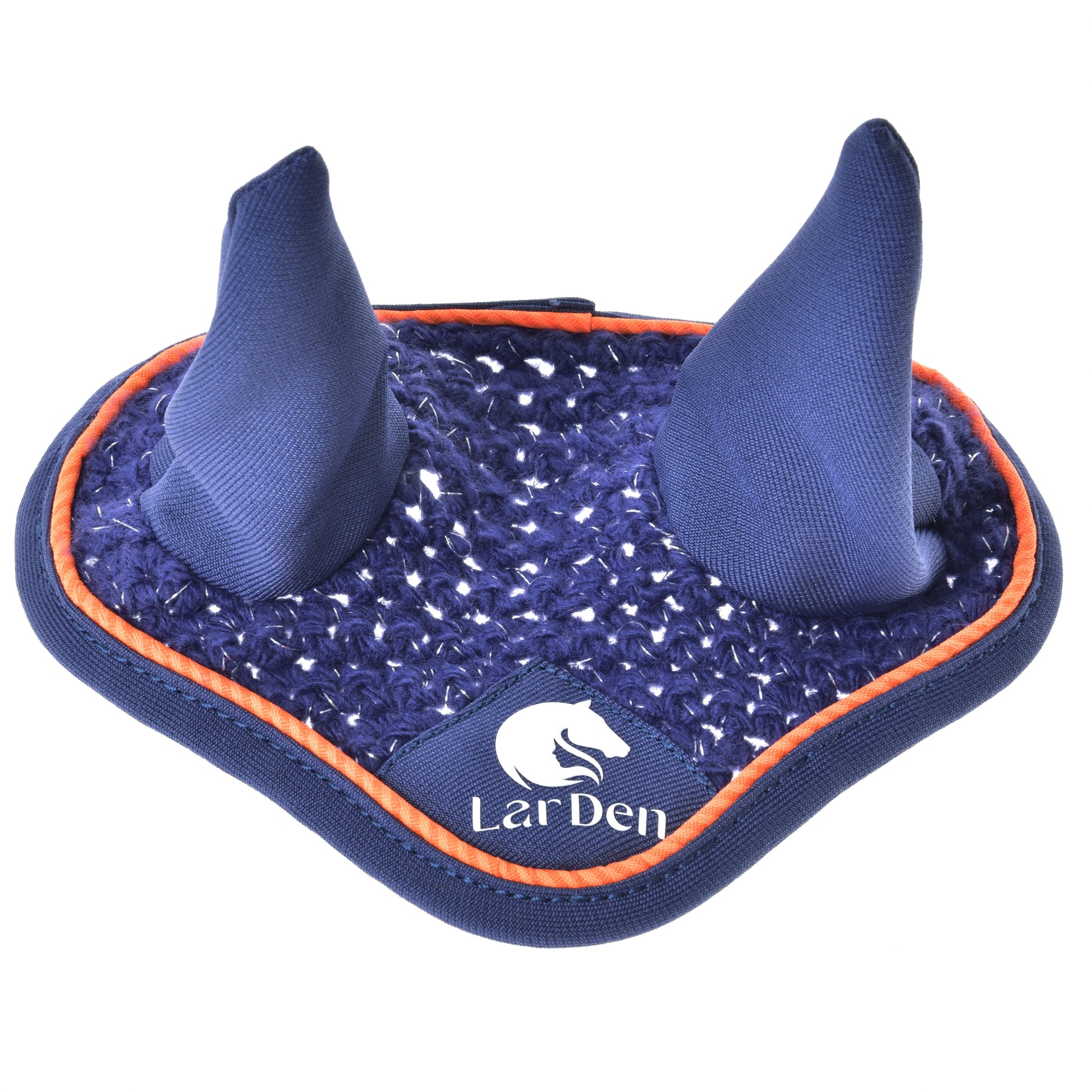 Ear bonnet crocheted Blue Sport