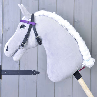 Bridle with 2 headbands purple (size M)