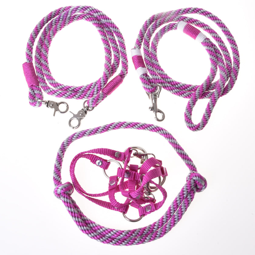 Set Start Pink (halter + cordeo + lead rope + reins)