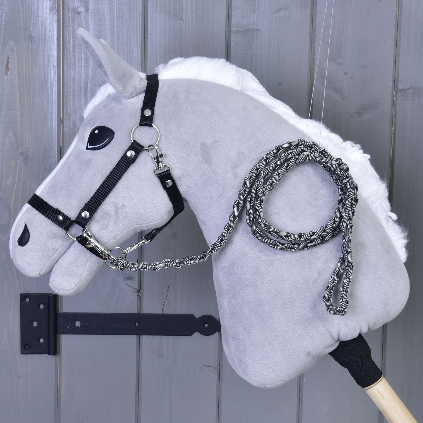 Hobby Horse - Knitted Lead Rope Graphite