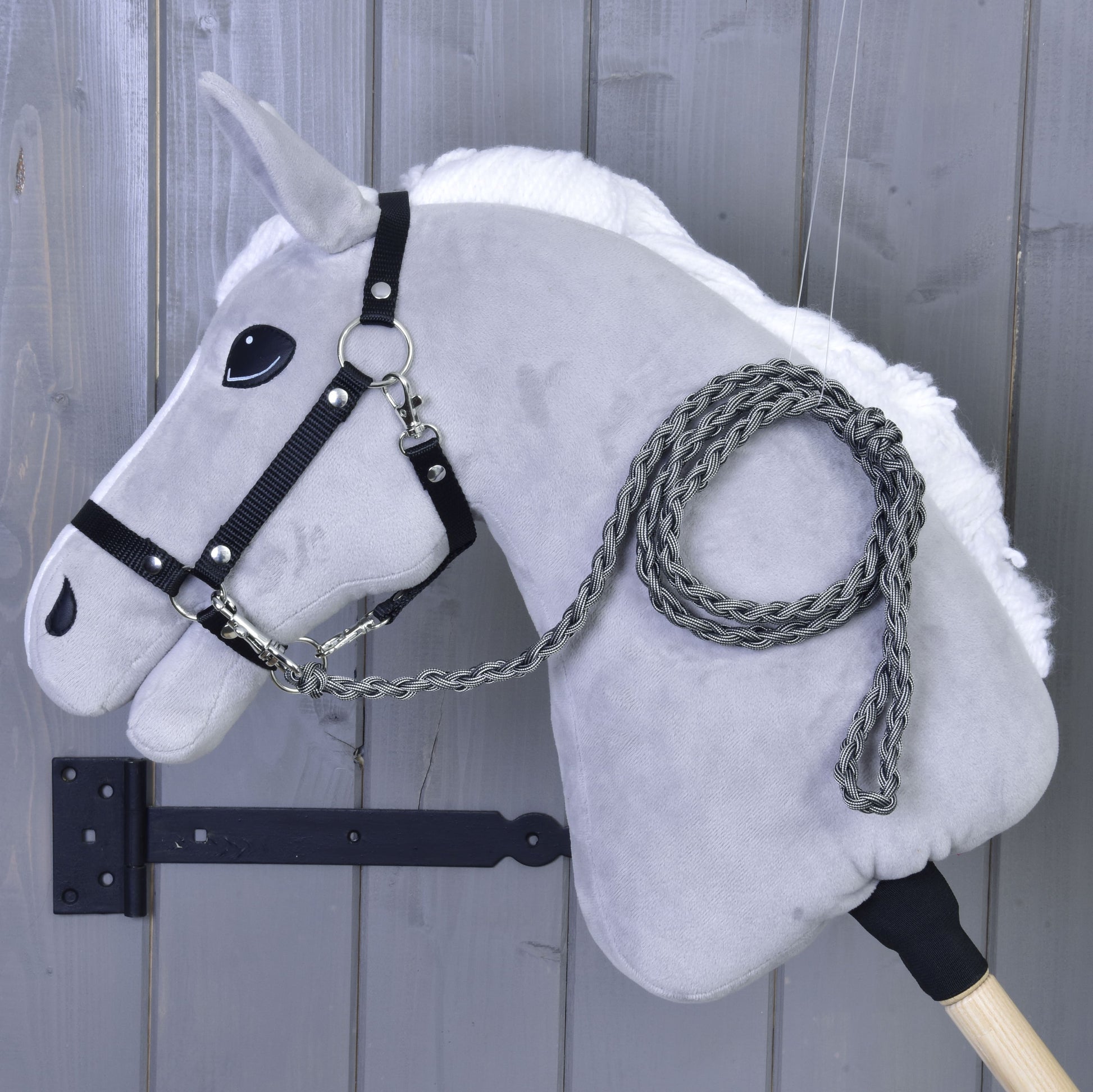 Hobby Horse - Knitted Lead Rope Graphite