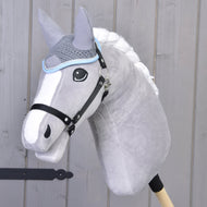 Ear bonnet crocheted grey