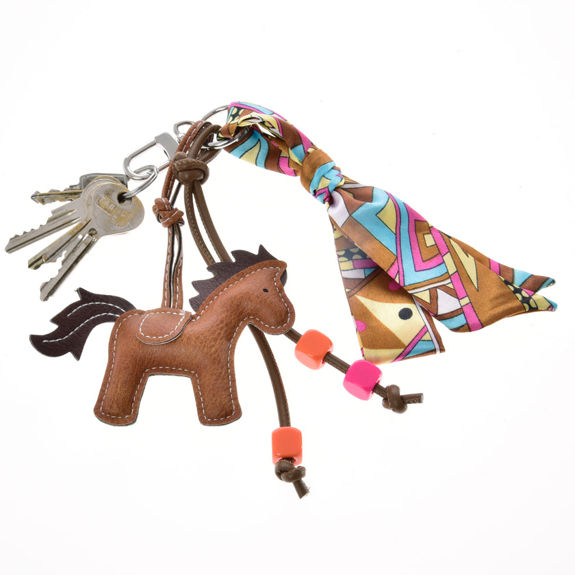 Keychain Horse Brown