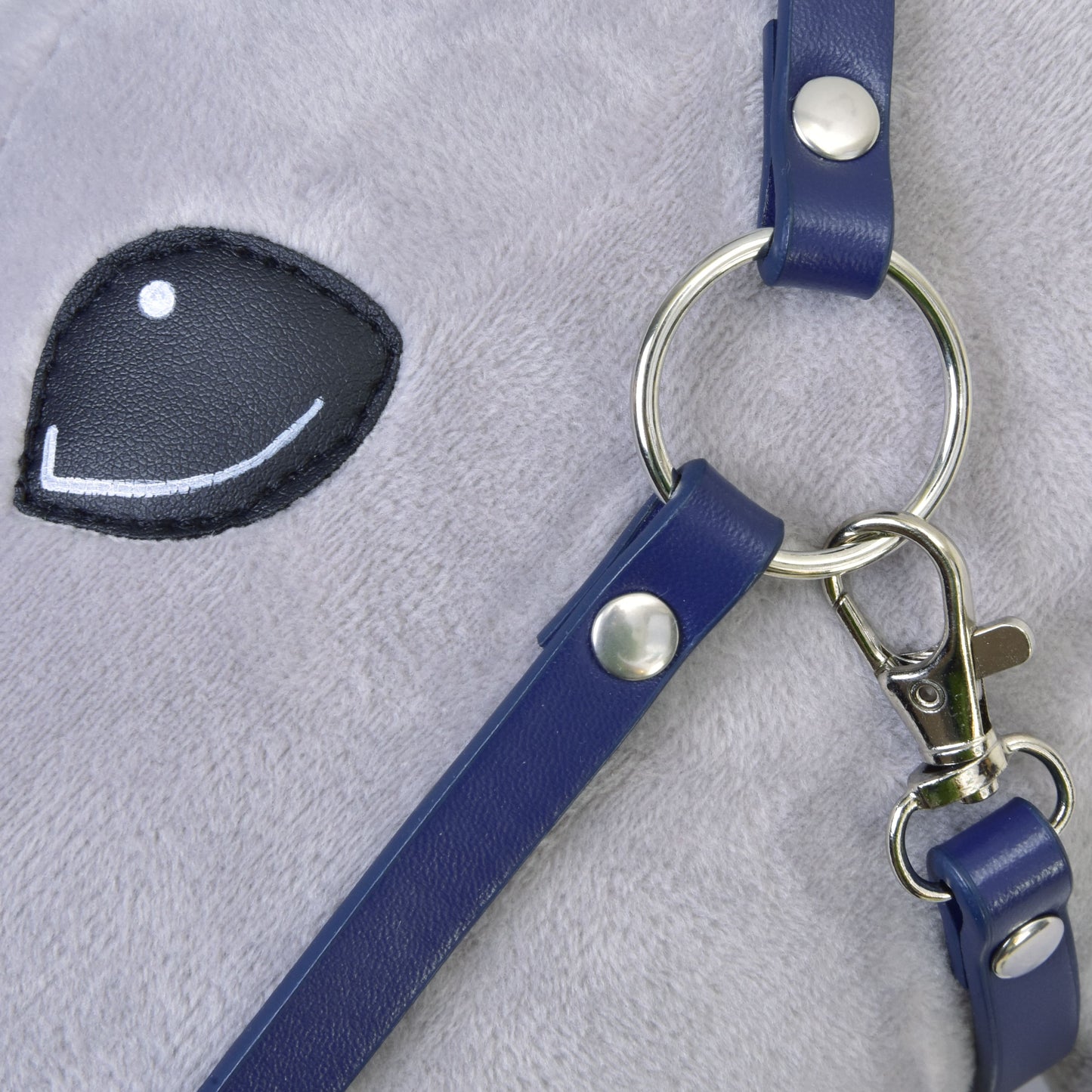 Halter - dark blue leatherette 2