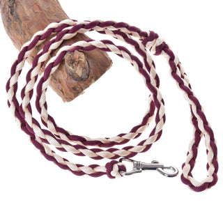 Hobby Horse - Corda guida lavorata a maglia Maroon