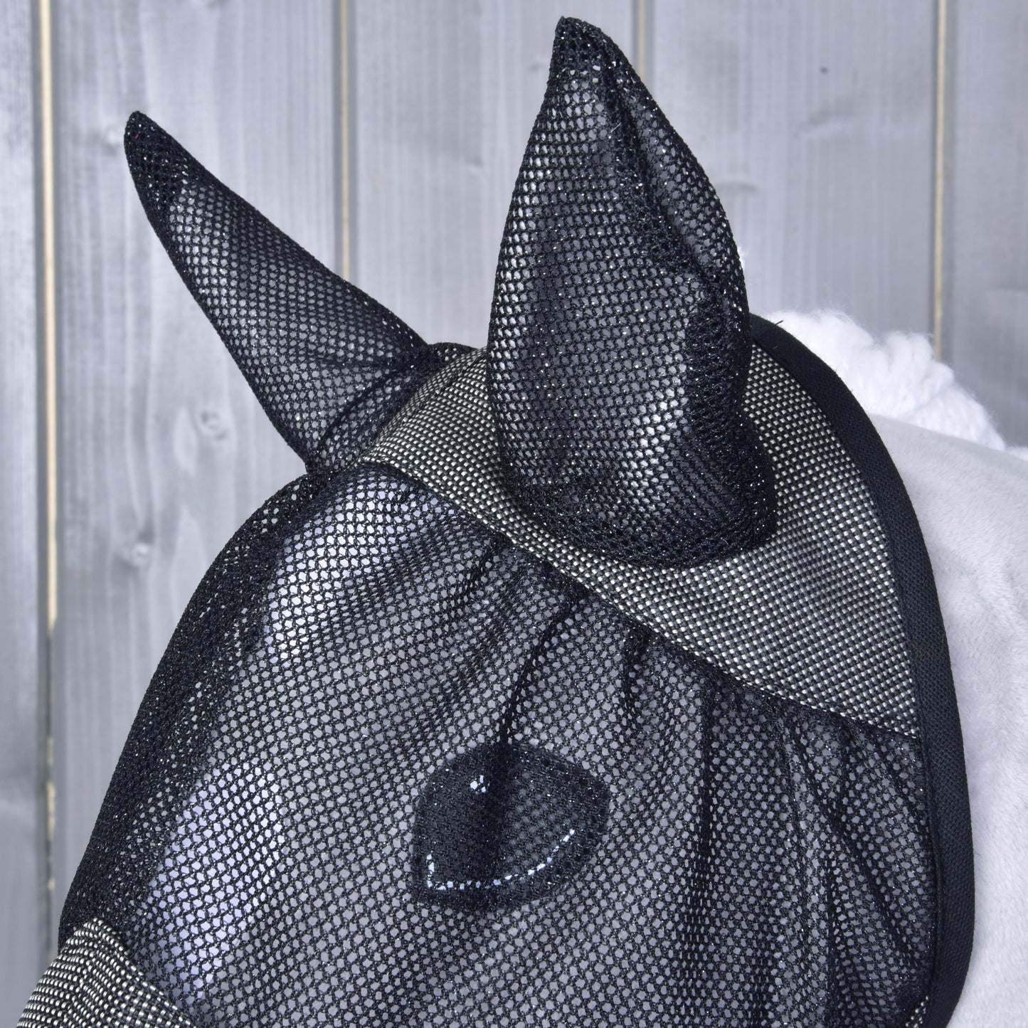 Fly Mask De Luxe Grey