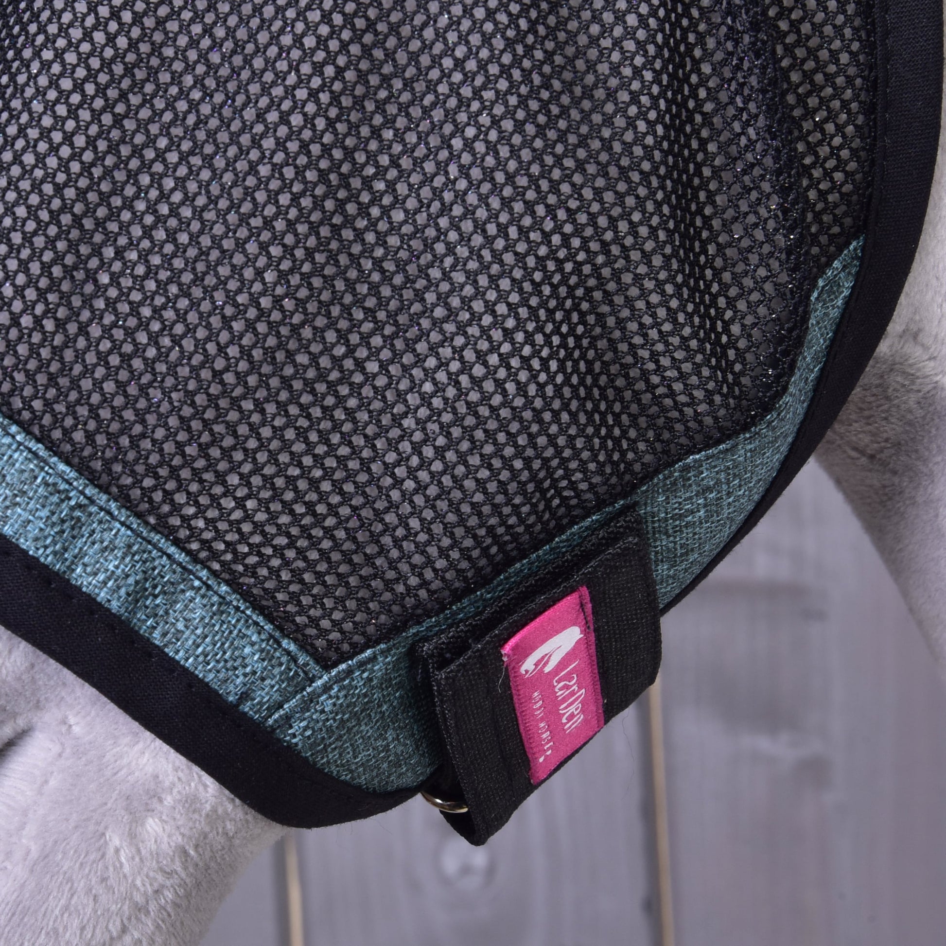 Fly Mask De Luxe Turquoise