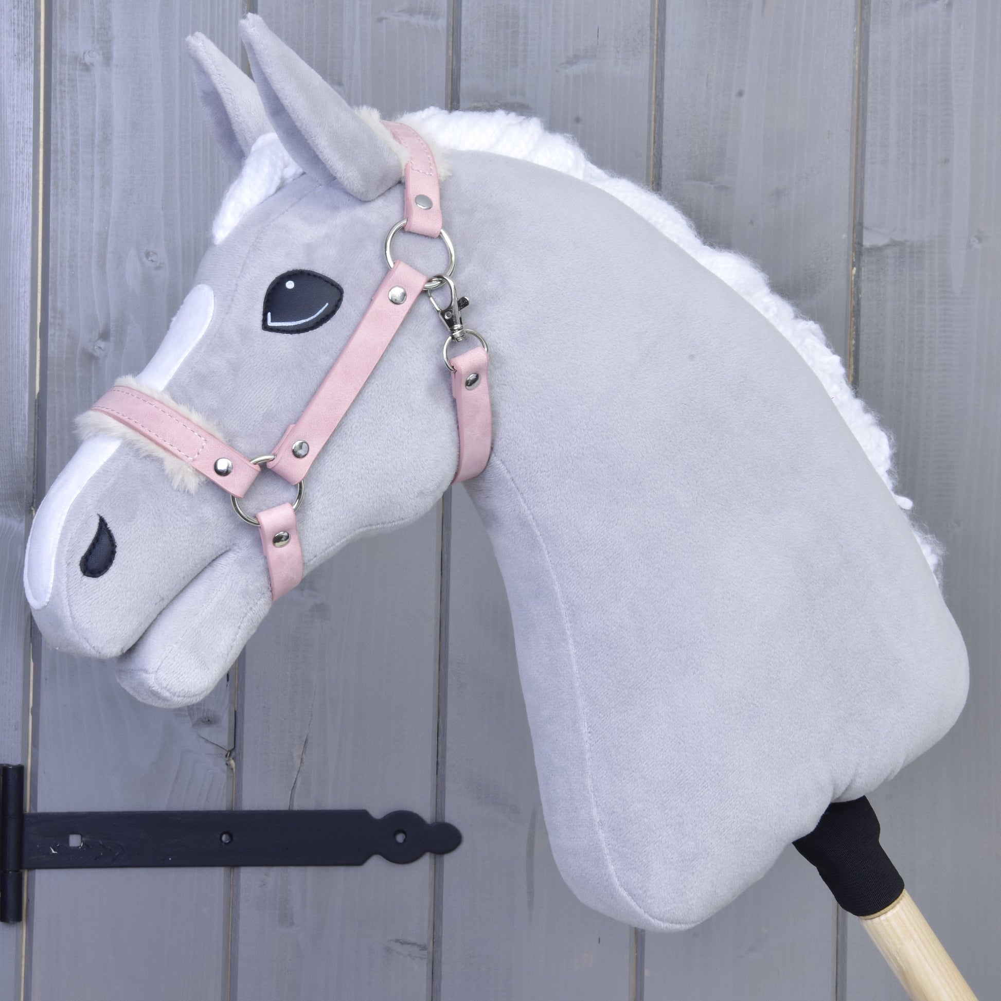 Halter with fur - leatherette Mullbery