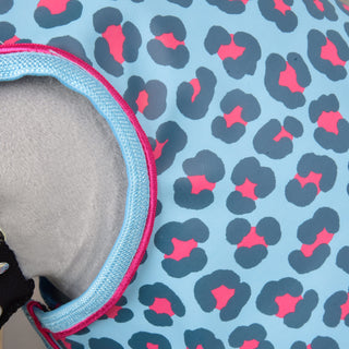 Raincoat Blue Leopard