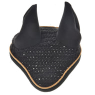 Ear bonnet crocheted Black Gold