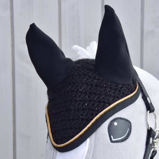 Cuffia all’uncinetto Black Gold