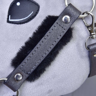 Cavezza con pelliccia - similpelle Graphite Full