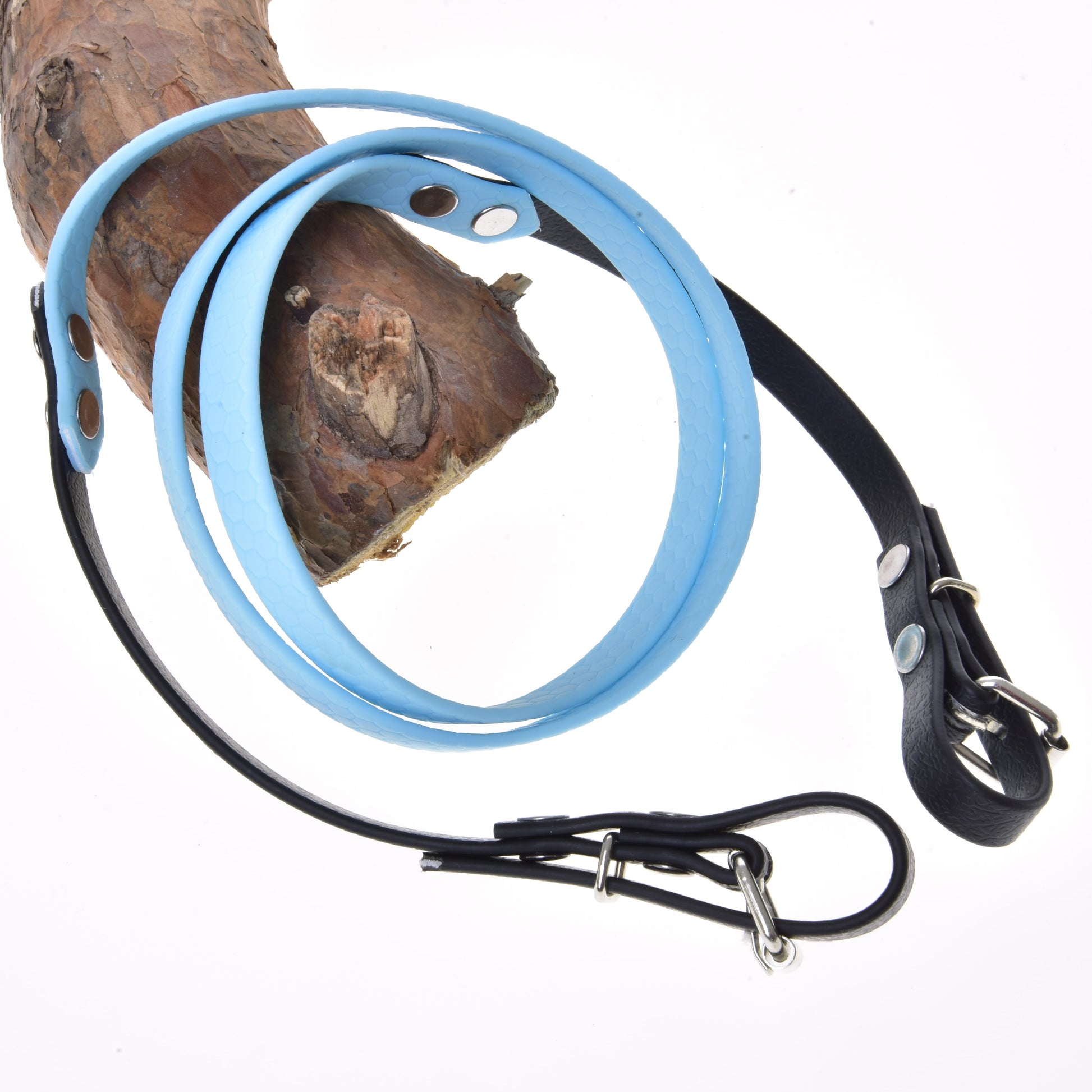 Reins rubberized Light blue