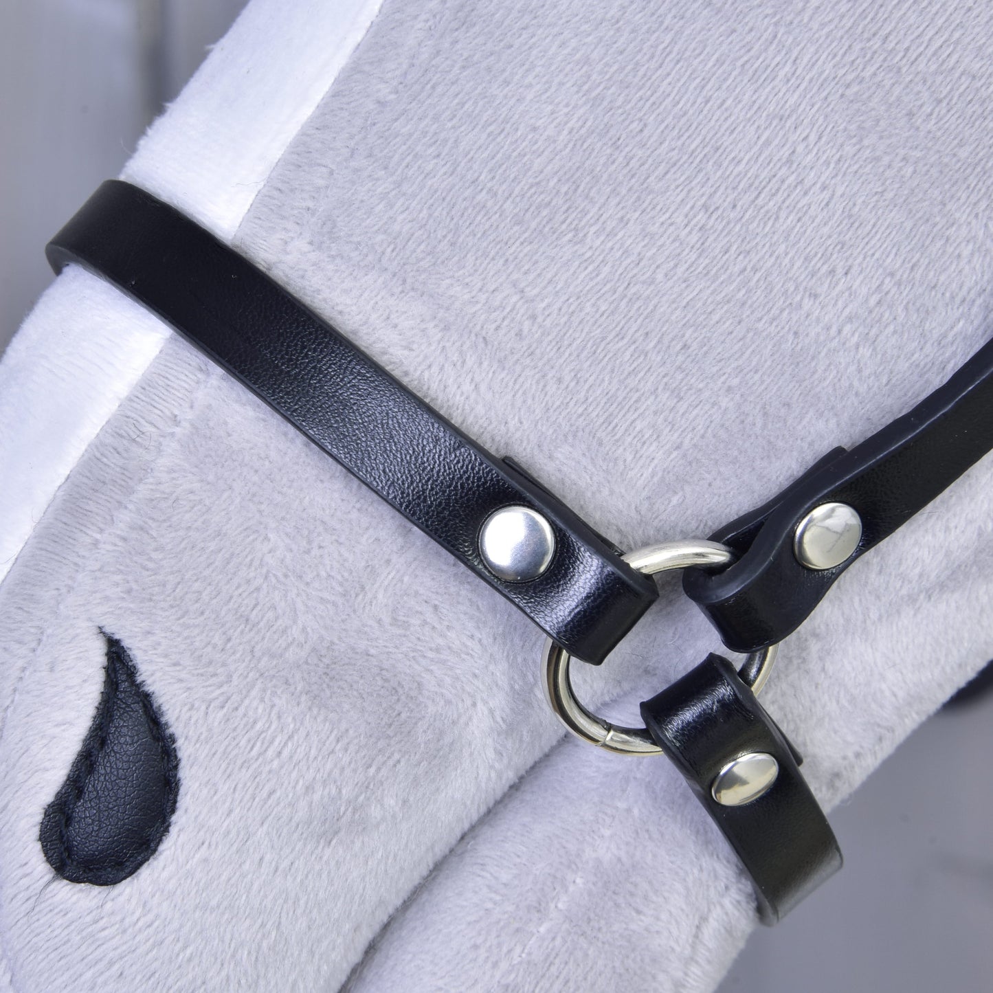 Halter - black leatherette