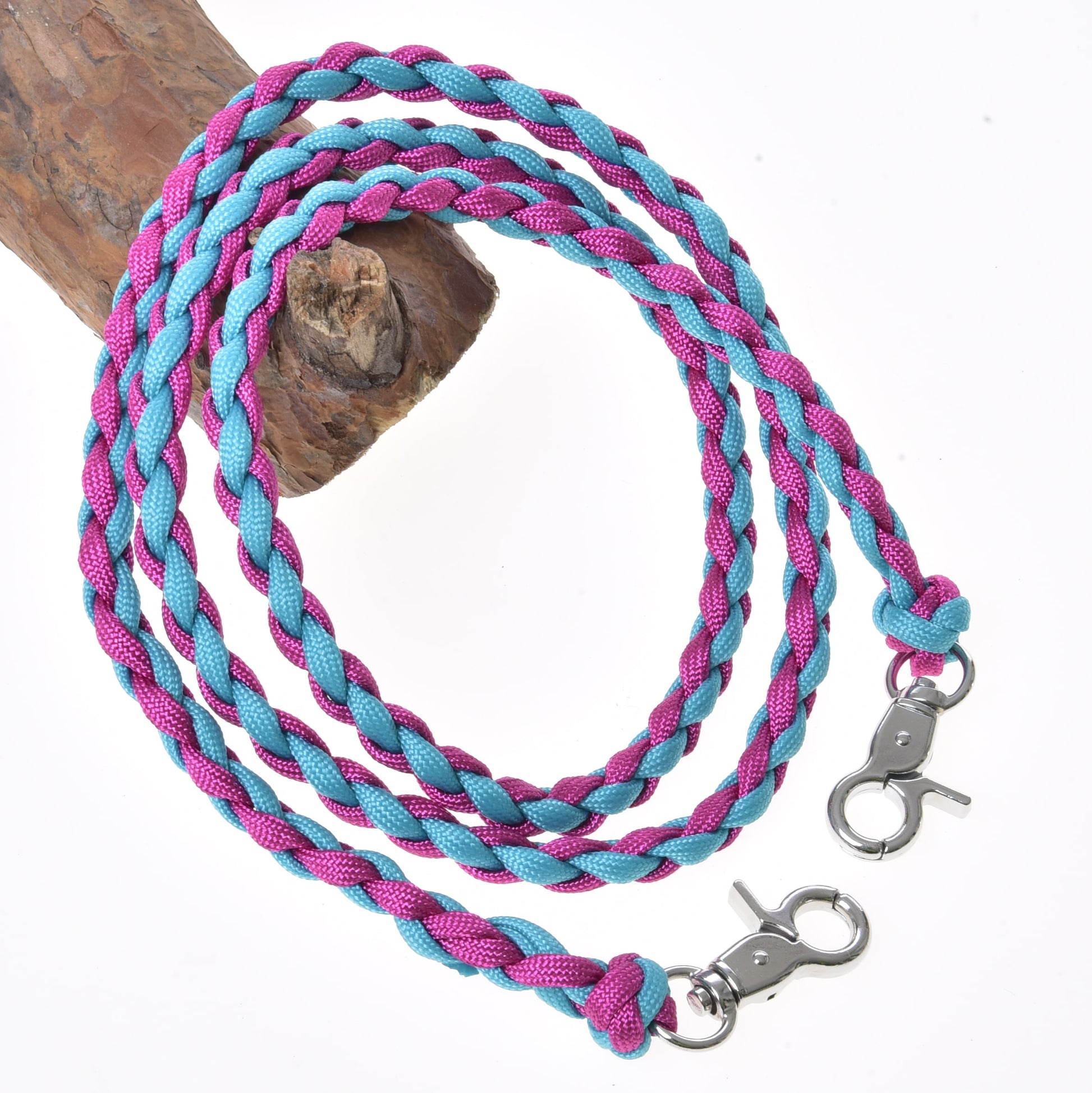 Redini lavorate a maglia rosa blu