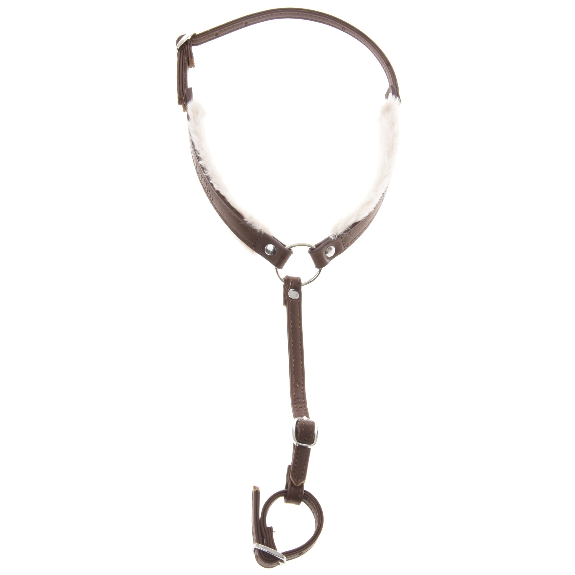 Breastgirth with fur Walnut