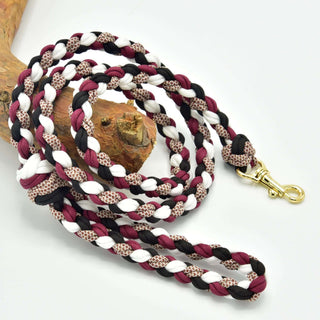 Hobby Horse - Corda intrecciata nero/bianco/bordeaux
