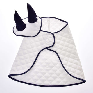 Set Thermo White (Ear Bonnet + Blanket)