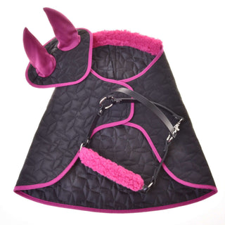 Set Termico Pinkie (cuffia + coperta + cavezza con pelliccia)