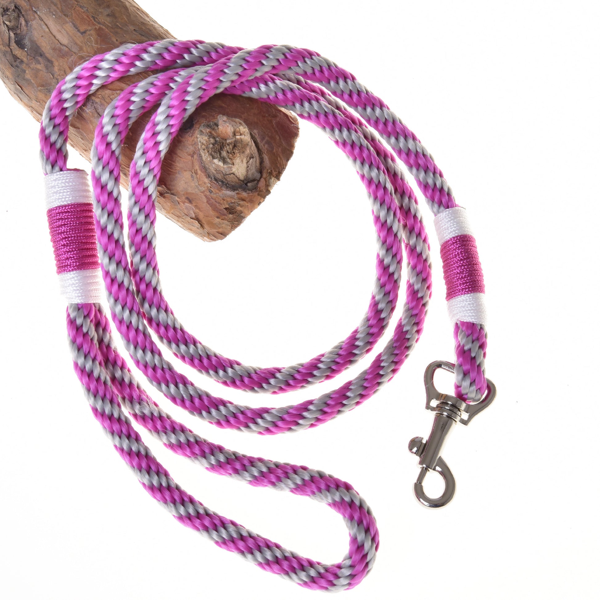 Hobby Horse - Lead rope stripe pink