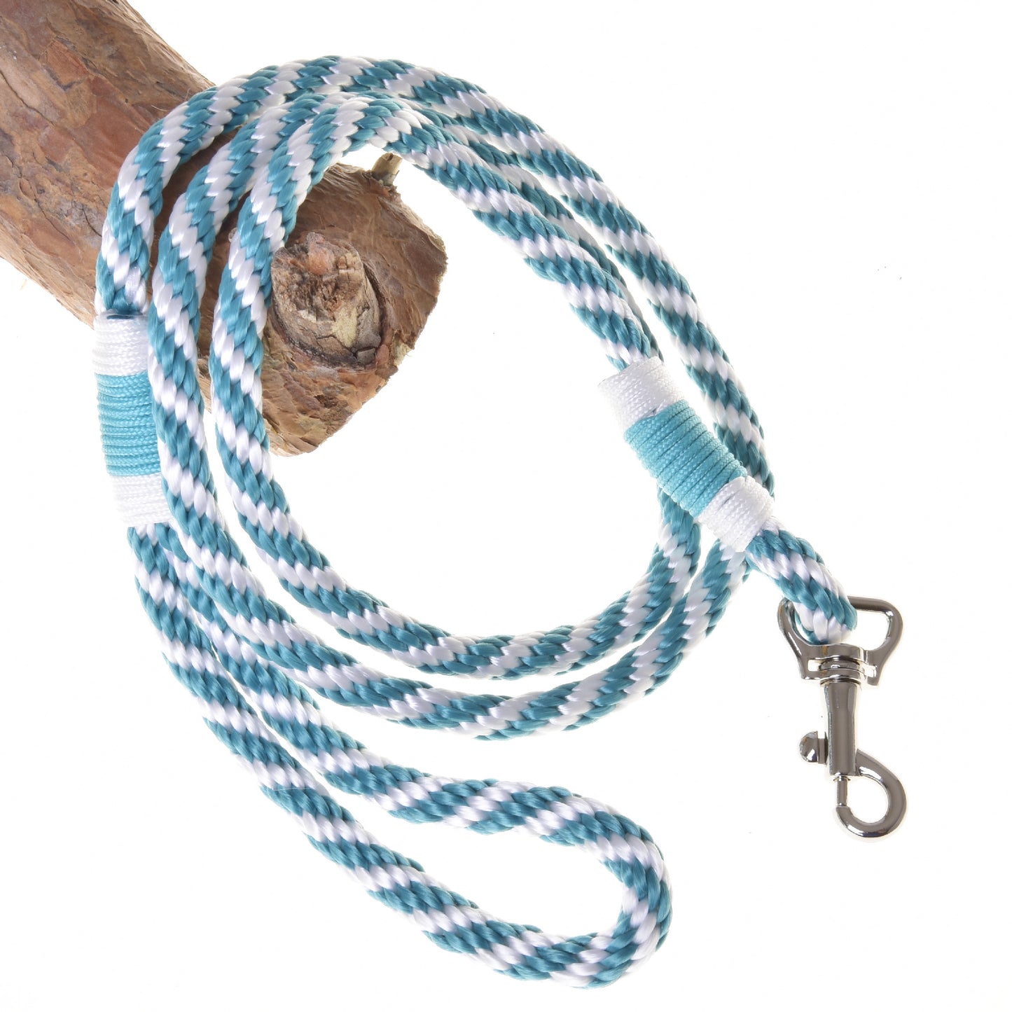 Hobby Horse - Leash turquoise stripe